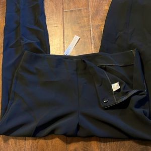 NWT Talbots Signature Line side zip black ankle pants.